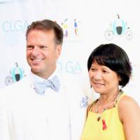 OutSport Toronto Chair Shawn Sheridan with MP Olivia Chow.